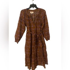 Xirena brown/purple dress